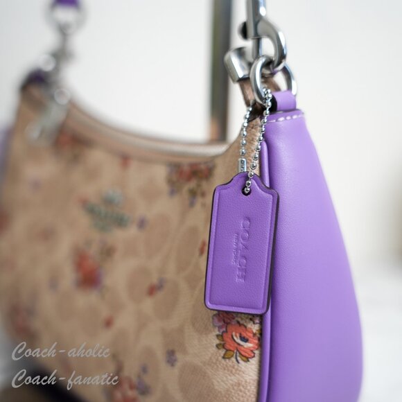 NWT Coach CAL37 Teri Shoulder Bag In Signature Canvas With Floral Print - Picture 6 of 10